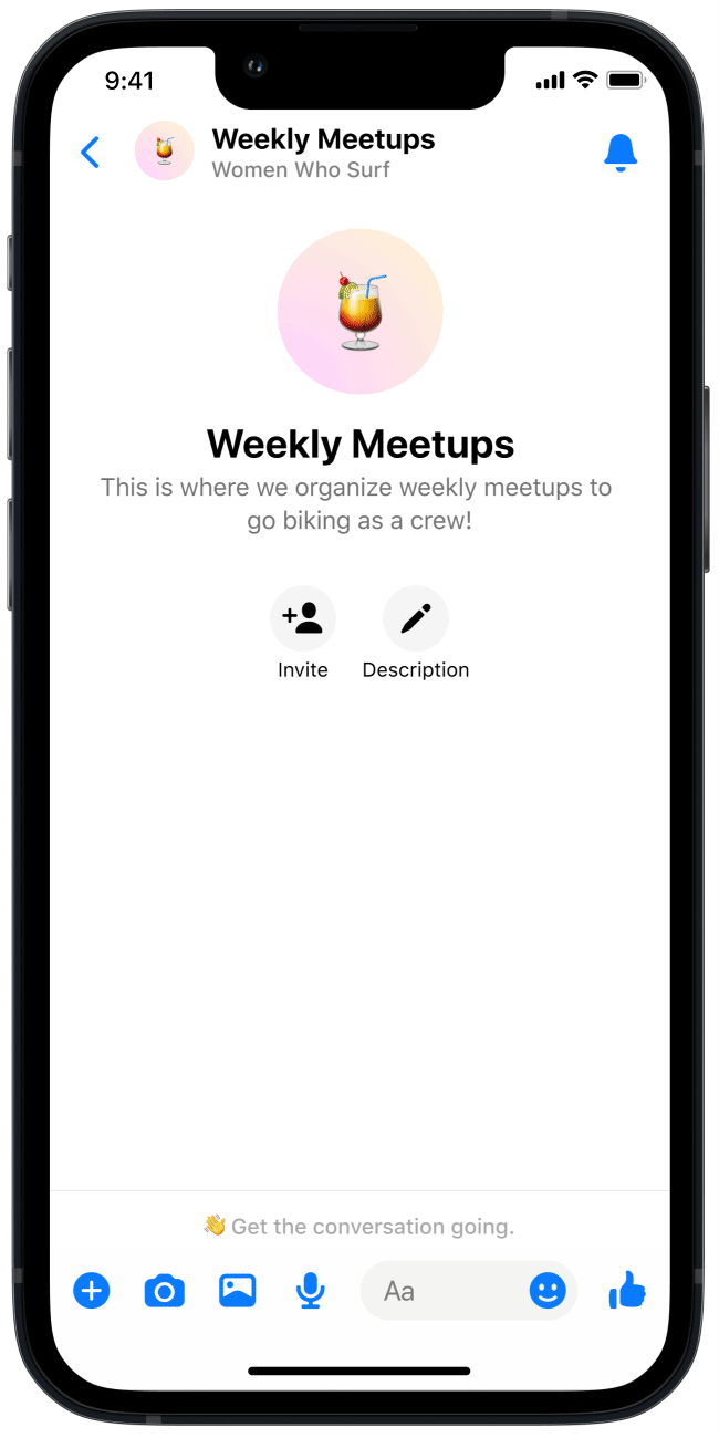 SHOWING INVITE SCREEN
