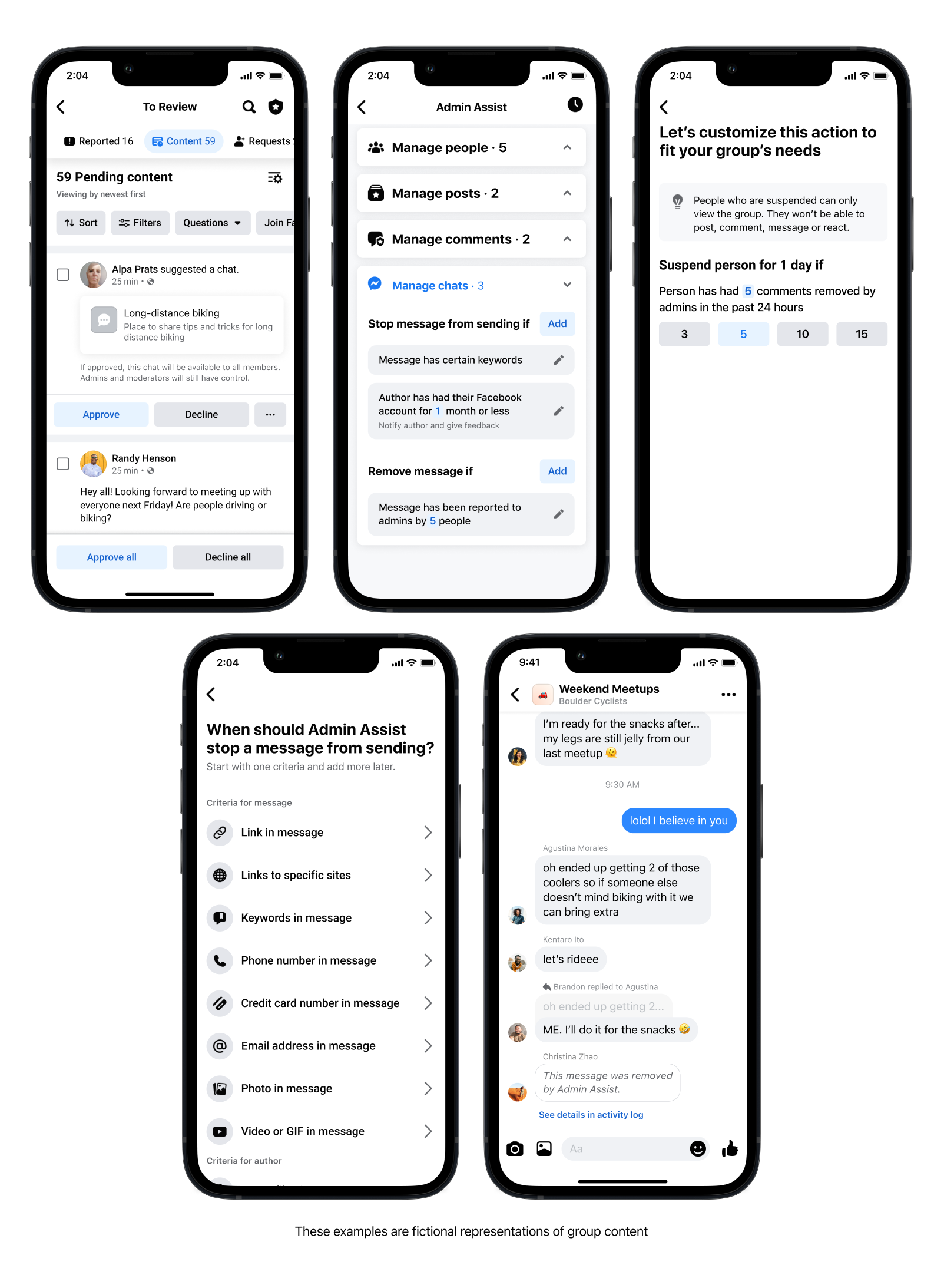 SHOWING MODERATION TOOL(S)