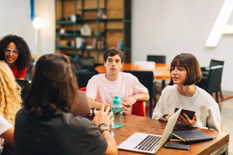 Meta for agency – Group of agency professionals meeting to discuss Facebook business solutions