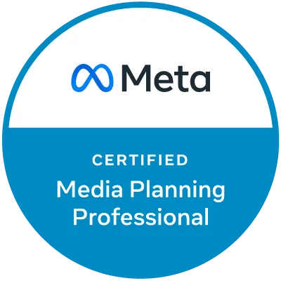 Meta media planning certification badge