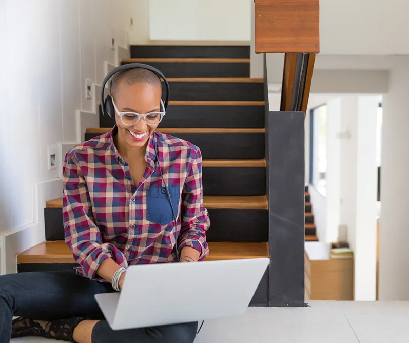 A Meta Certification student attending an online Meta Blueprint training workshop