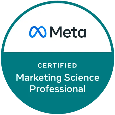 Meta marketing science certification badge