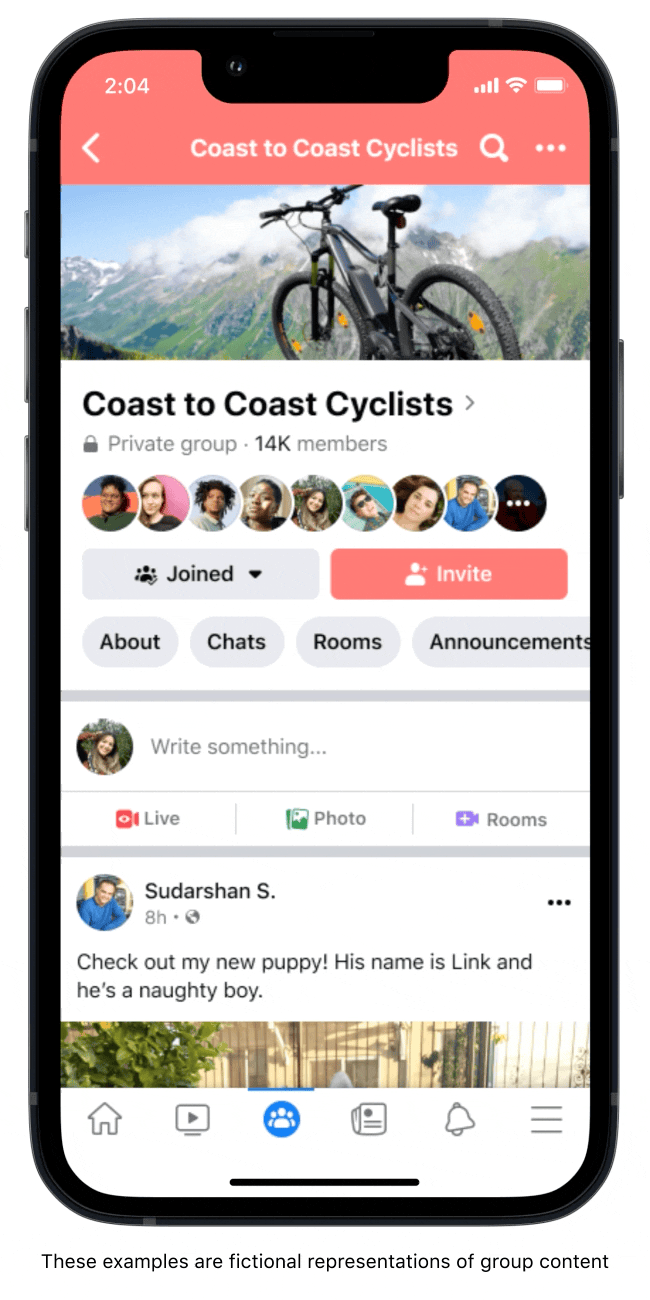 Create a chat from a highly active group post